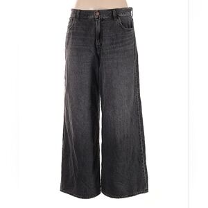 Madewell Charcoal Wide-Leg Jeans
